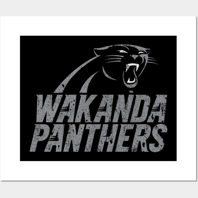 Wakanda Panthers Wall Art by huckblade